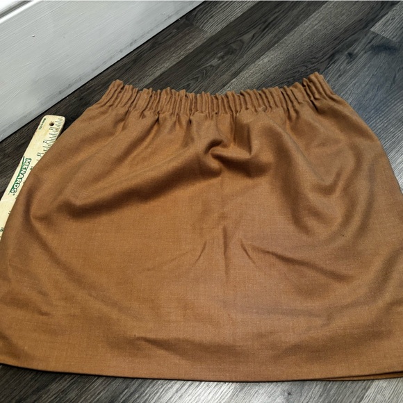 J. Crew Camel Mini Skirt wool blend fall neutral minimalist short size 6 - Picture 5 of 11